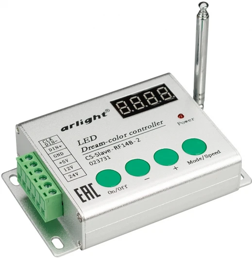 023731 Контроллер CS-Slave-RF14B-2 (5-24V, ПДУ 14кн) (IP20 Металл) 023731 Arlight