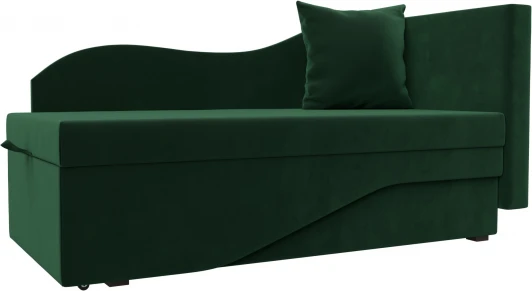 126118 Кушетка Гармония правая (Зеленый/Велюр) Лига Диванов арт.126118