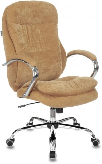 T-9950SL/VELV73 Кресло руководителя Бюрократ T-9950SL Fabric горчичный Velvet 73 крестовина металл хром