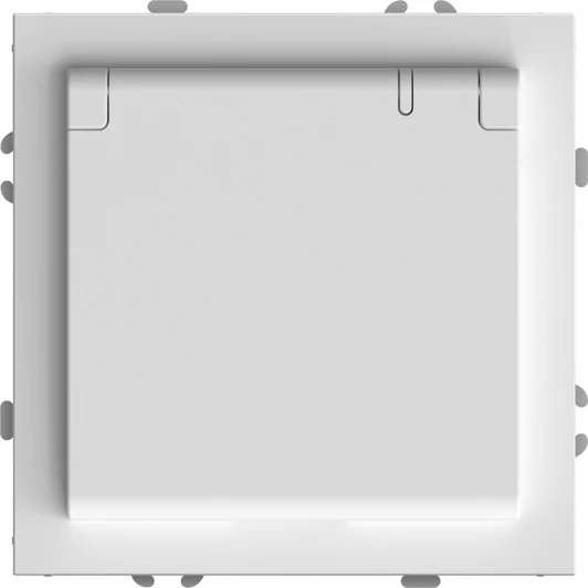 49878 Розетка без заземления с защитной крышкой (белый) Stekker Эмили 49878