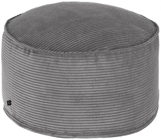 075396 Пуфик La Forma (ex Julia Grup) Wilma (Серый/ Пенополистирол) 75396