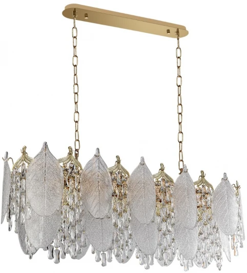 5049/14 Подвесная люстра Odeon Light Tears 5049/14 золото/прозрачный/металл/хрусталь/стекло E14 14*40W
