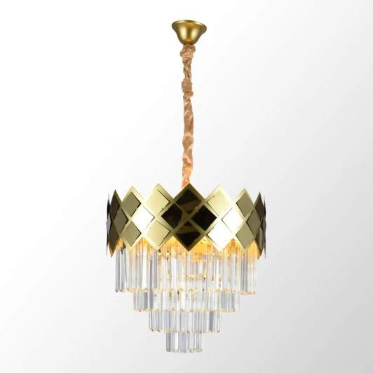 LSP-6019 Подвесная люстра Lussole Presidio LSP-6019 (220V, хрусталь, на цепи)