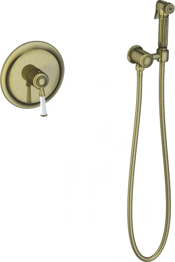 5309/02SM Гигиенический душ Timo Arisa 5309/02SM со смесителем, С ВНУТРЕННЕЙ ЧАСТЬЮ, антик