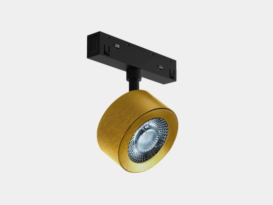 SY-LINK-FTS-BR-10-NW Трековый светильник магнитный светодиодный спот широкий латунь 10Вт 48V 4000К Lumker SY-LINK SY-LINK-FTS-BR-10-NW