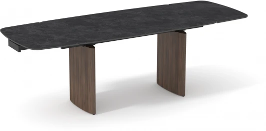 УТ000040571 Стол обеденный Stool Group Астарта раскладной 160-240х90 см керамика темная арт.УТ000040571