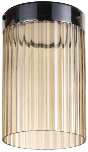 5047/15LC Потолочный светильник Odeon Light Pillari 5047/15LC черный/светл.янтарный/металл/стекло LED 15W 4000К 1676Лм