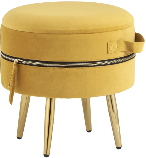 УТ000025566 Пуф велюр охра Stool Group УТ000025566