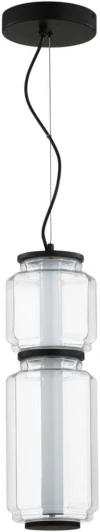 5409/20L Подвесной светильник Odeon Light Jam 5409/20L черный/прозрачный/металл/стекло/акрил LED 20W 3000K 1480Лм (220V, на тросе, круглые)