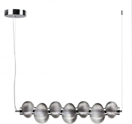 5096/24L Подвесной светильник линейный Odeon Light Bruco 5096/24L хром/дымчатый градиент/металл/стекло LED 24W 4000K 1948Лм (220V, на тросе)