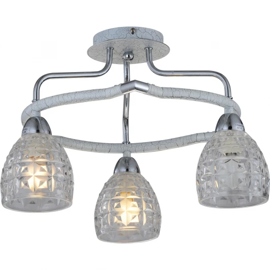 412-03-13CWC chrome + white crack Потолочная люстра N-Light 412 412-03-13CWC chrome + white crack