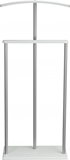 006386 Вешалка костюмная Дэви 1 металлик/белый Mebelik арт.006386