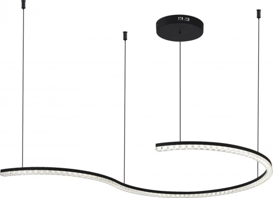 SL1018.403.01 Подвесной светильник ST Luce SL1018 SL1018.403.01 черный/прозрачный LED 1*65W 4000K (220V, на тросе)