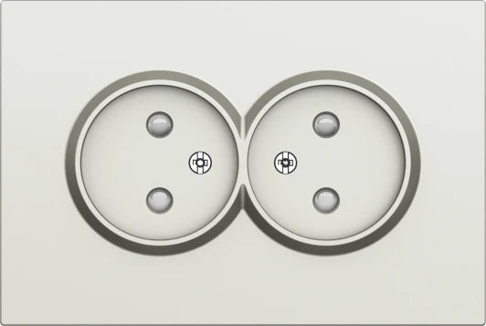 DS22651 Накладка для розетки 2-й без заземления, со шторками 16A 250 В~, шампань Donel S08 DS22651