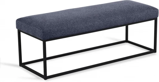 810246 Банкетка Loft Flat ОГОГО (арт.810246), (Ткань,Рогожка/Синий)