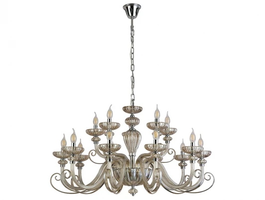 8620+5/C chrome cognac Подвесная люстра Newport Annette 8620+5/C chrome cognac