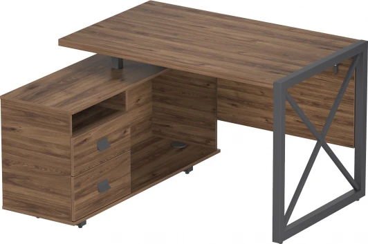 3997061201 Стол рабочий универсальный Калифорния Хардвиг 1200 ЛДСП Орех темный 3997061201