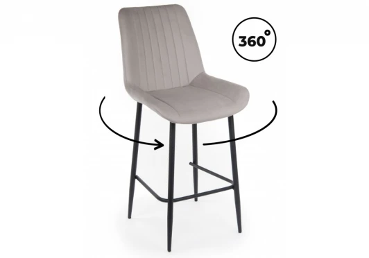 632607 Барный стул Седа 360 латте (zd 290) / черный np 632607