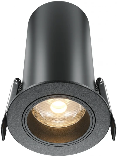 DL125-L12-3K-B Встраиваемый светильник светодиодный Maytoni Focus Led DL125-L12-3K-B (220V, круглые)