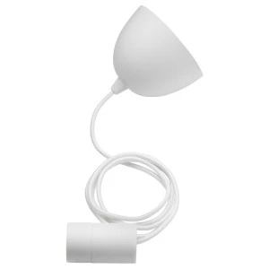 904.202.66 СУННЕБЮ Шнур-подвес, белый текстиль