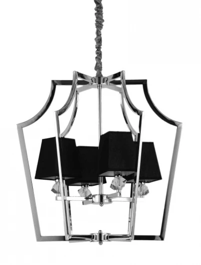 LDP 1249-4 CHR+BK Подвесная люстра Lumina Deco Montero LDP 1249-4 CHR+BK