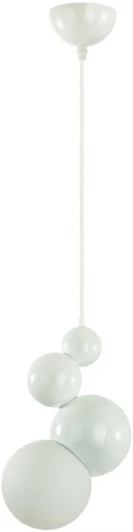 6565/1A Подвесной светельник Lumion Blasen 6565/1A белый/белый матовый/металл/стекло E27 1*40W 220V (на проводе, шарики)