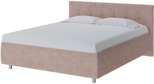 1909036 PROxSON Кровать Diamo без основания (Ткань: Велюр Лофти Мокко) 80x190
