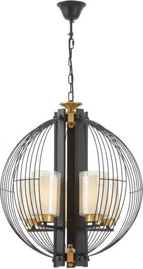 LDP 1245-5 BK+MD Подвесная люстра Lumina Deco Ponti LDP 1245-5 BK+MD
