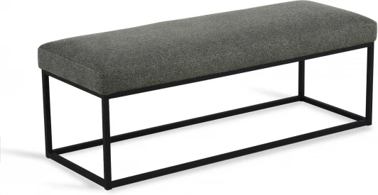 810244 Банкетка Loft Flat ОГОГО (арт.810244), (Ткань,Рогожка/Серый)