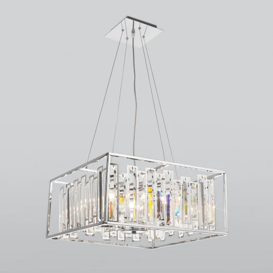 312/6 хром Подвесная люстра Bogate's Cella 312/6 Strotskis (220V, хрусталь, на тросе)