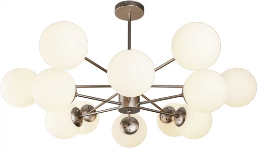 2110/12P Nickel Потолочная люстра ярусная на штанге Escada Ethereal 2110/12P Nickel E14*40W Satin nickel (220V, шарики)