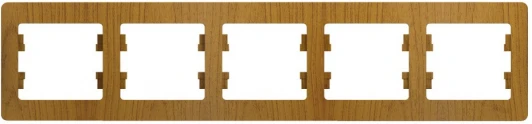 GSL000505 Рамка на 5 постов (дуб) Systeme Electric Glossa GSL000505