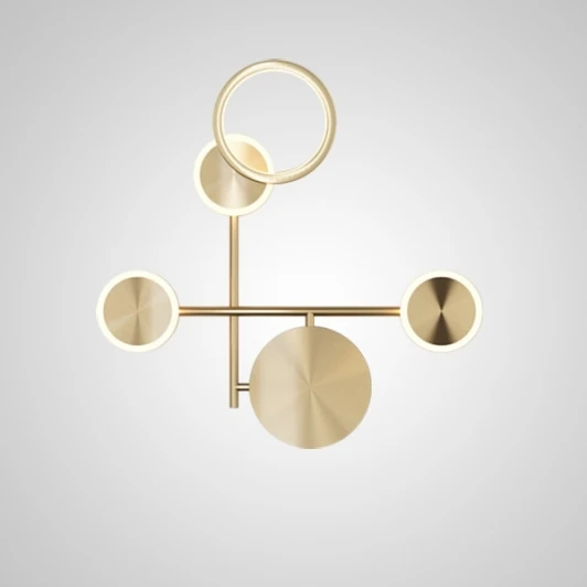 zingy01 Настенный светильник ImperiumLoft ZINGY D Brass zingy01 (209016-23) (LED, 220V, круглые, кольцо)