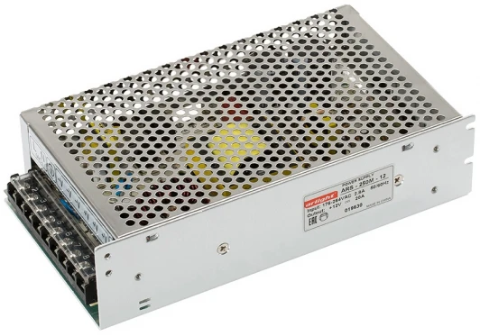020819 Блок питания HTS-250M-12 (12V, 20A, 240W) (IP20 Сетка) 020819 Arlight HTS