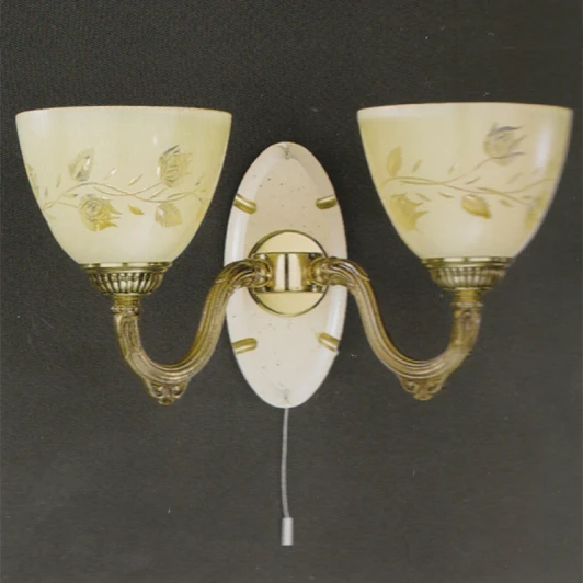 A.6958/2 Бра Reccagni Angelo 6958 A 6958/2 (220V, выключатель, листья)