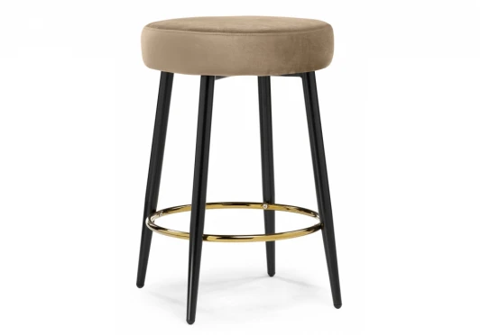 15059 Барный стул Woodville Plato dark beige 15059