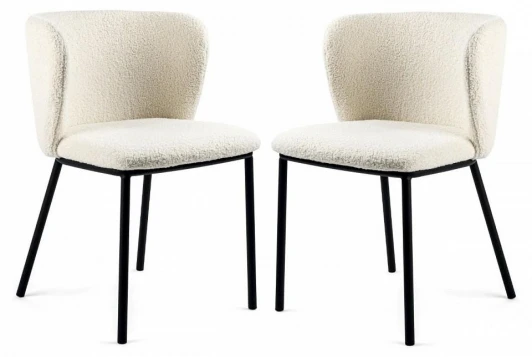 HSBI_DC-24121_beige_2 Стул Hesby Whirl (комплект 2 шт) бежевый,черный