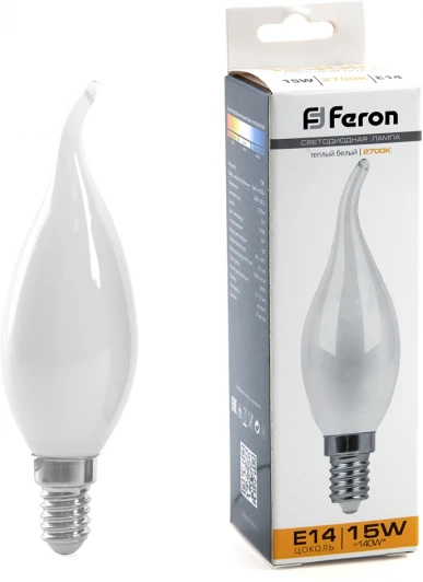 38260 Лампа светодиодная Feron 38260 LB-718 Свеча на ветру E14 15 2700K