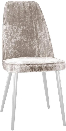 00-00073762 Стул DikLine 326 M02 бежевый, ножки белые арт.00-00073762