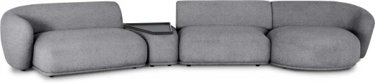 853502 Диван Fabro ОГОГО (арт.853502), (Ткань,Букле/Темно-серый)