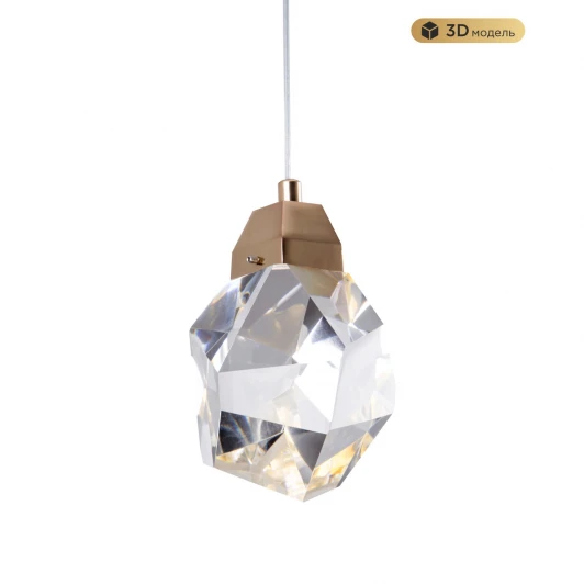 ML.88971.1 GD Подвесной светильник светодиодный хрустальный Modelux MODELUX ML.88971.1 GD