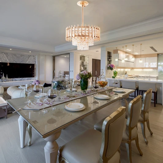 376109/6/300/390 GD Подвесная люстра хрустальная на штанге Arte Milano Sorrento-6109 376109/6/300/390 GD (220V)