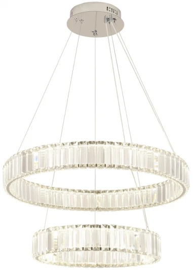 MUSIKA SP100W LED CHROME Подвесной светильник ярусный Crystal Lux MUSIKA SP100W LED CHROME (220V, на тросе, кольцо)