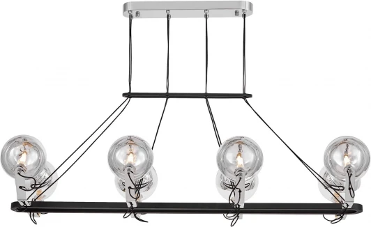 LDP 9110-8-PR BK+CHR Подвесная люстра Lumina Deco Marseo LDP 9110-8-PR BK+CHR (220V, на проводе, шарики)