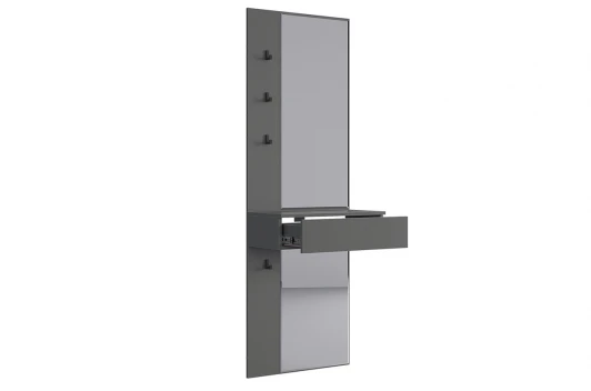 177192.2125 Зеркало Мерси Mebelson (ЛДСП,Зеркало,Пластик,Дерево/Графит) арт.177192,2125