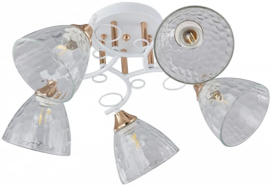 321395/5A WH+FG Потолочная люстра на штанге Arte Milano AMALFI-321395 321395/5A WH+FG (220V)
