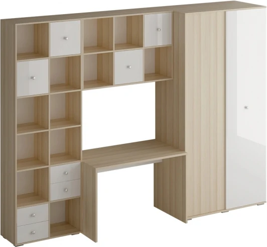 334596 Компьютерный стол Play ОГОГО Обстановочка! (ЛДСП/Белый) арт.334596