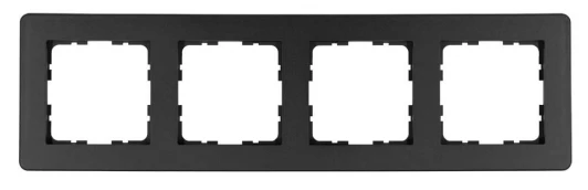 G1104B Рамка на 4 поста (антрацит) Jasmart G-Flex G1104B