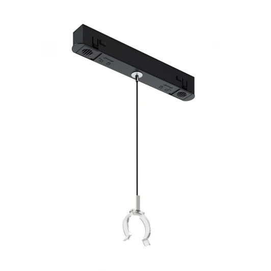 TRA101SWT-2BB Коннектор с тросовым подвесом Tau в шинопровод Gravity, черный Maytoni Technical Accessories for tracks Gravity TRA101SWT-2BB