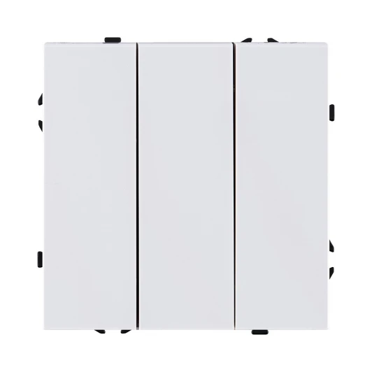 EC-710WG Выключатель трехклавишный (белый глянцевый) Kollinger Eclipse EC-710WG